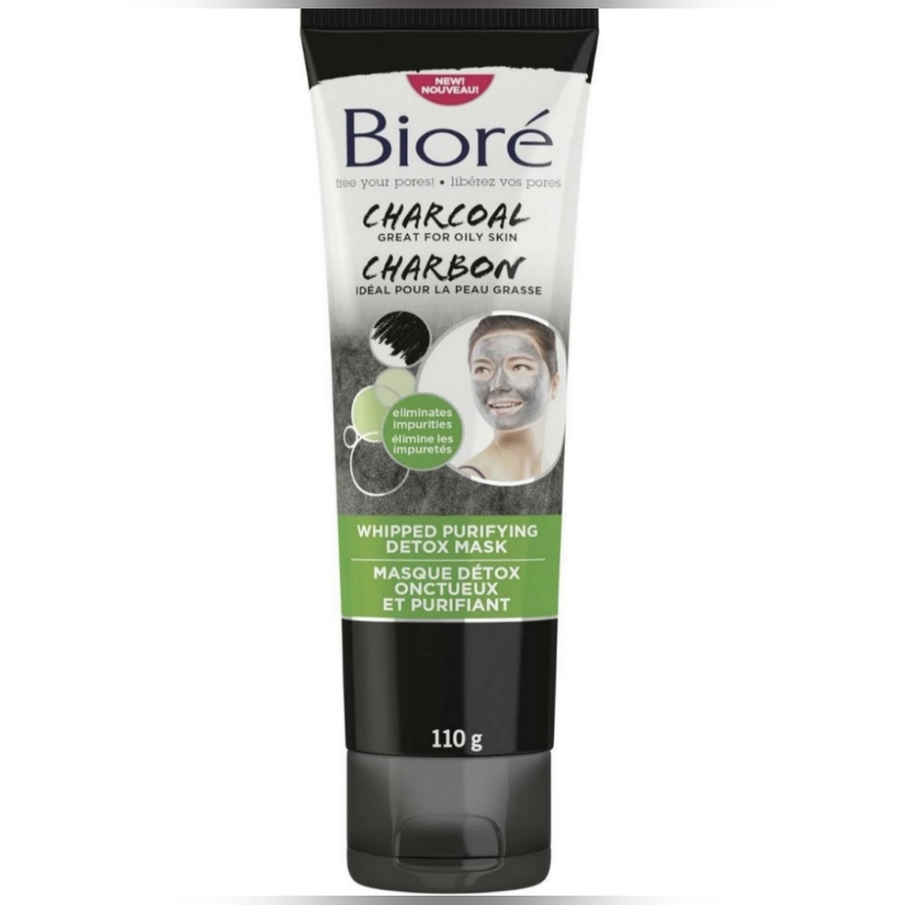 Biore Whipped Purified Detox Mask Charcoal Oily Skin